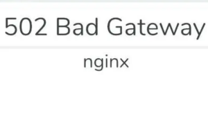 502 Bad Gateway错误问题解决方法