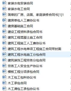 各建筑施工分项施工合同模板下载-超别界度